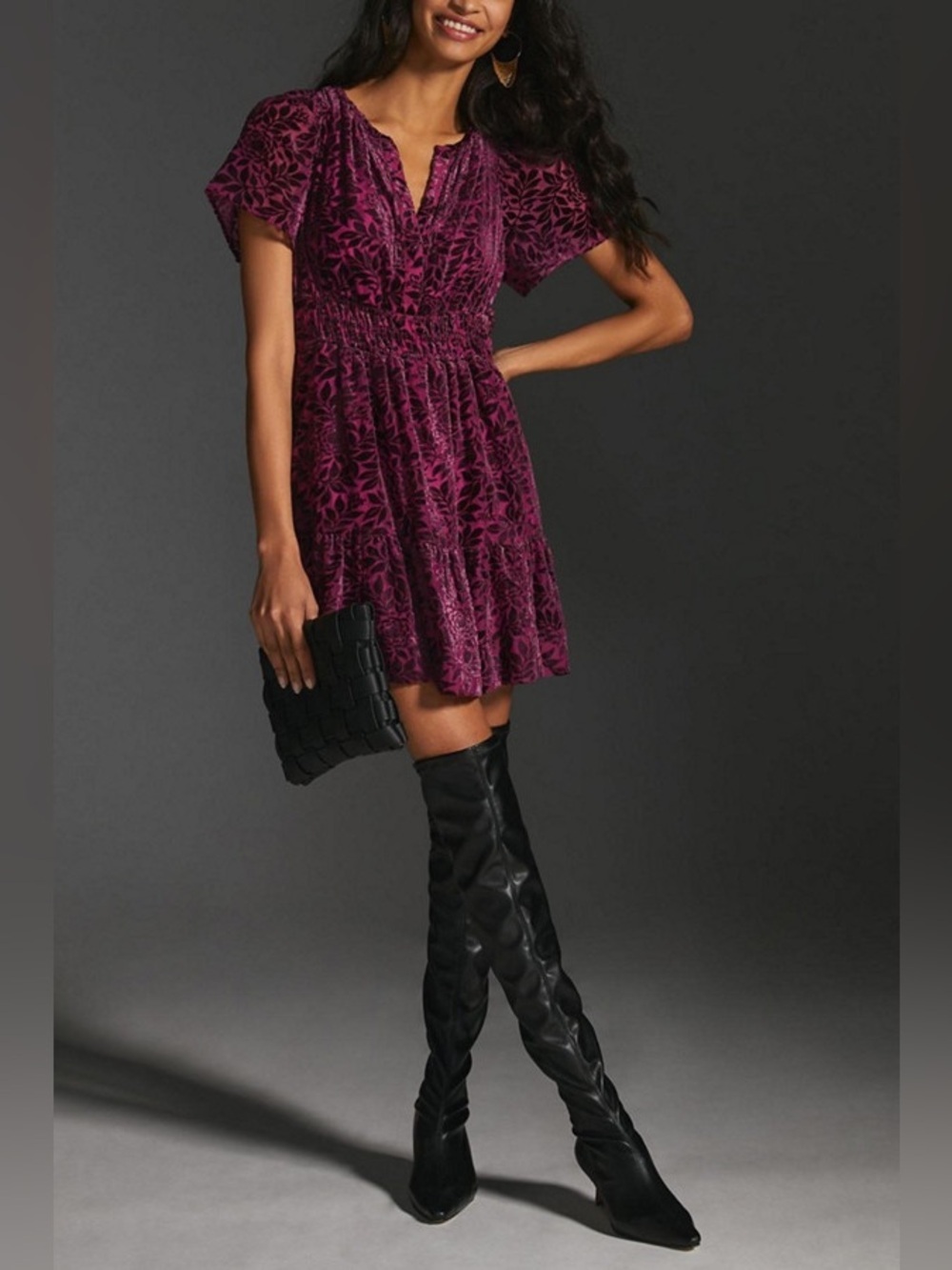 Anthropologie Velvet Somerset dress size 2X
